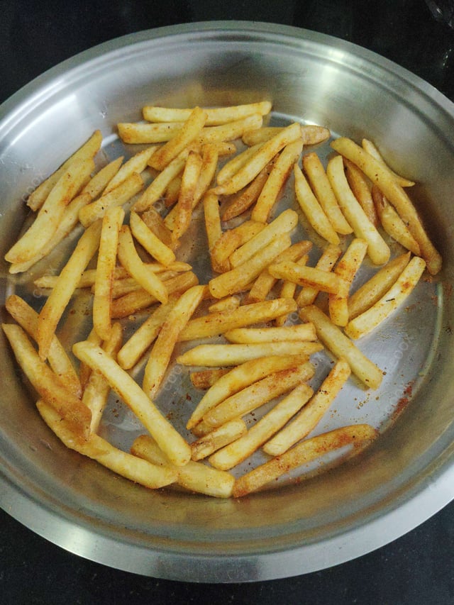 Delicious Peri Peri Fries prepared by COOX