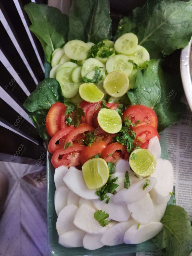 Delicious Salad, Papad prepared by COOX