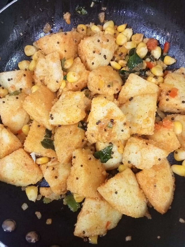 Delicious Fried Idli prepared by COOX