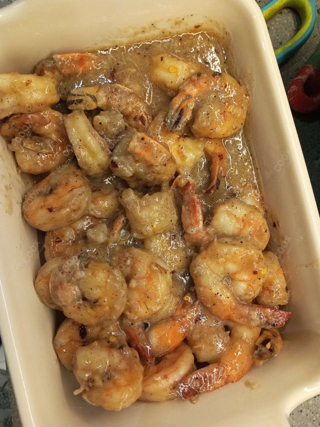 Delicious Butter Garlic Prawns prepared by COOX