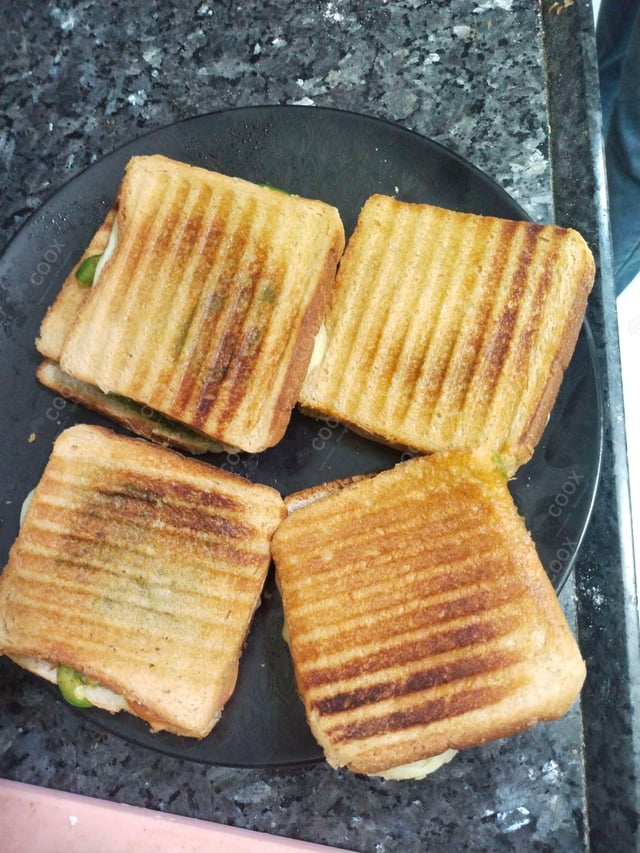 Delicious Veg Grilled Sandwiches prepared by COOX