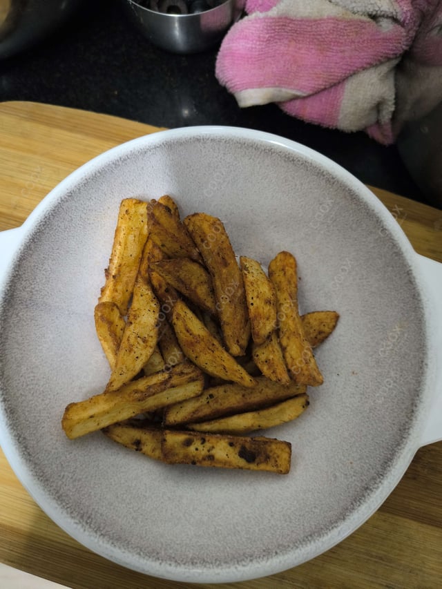 Delicious Peri Peri Fries prepared by COOX