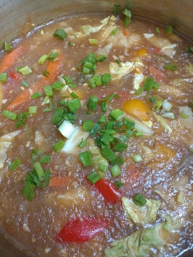 Delicious Mix Veg in Hot Garlic Sauce prepared by COOX