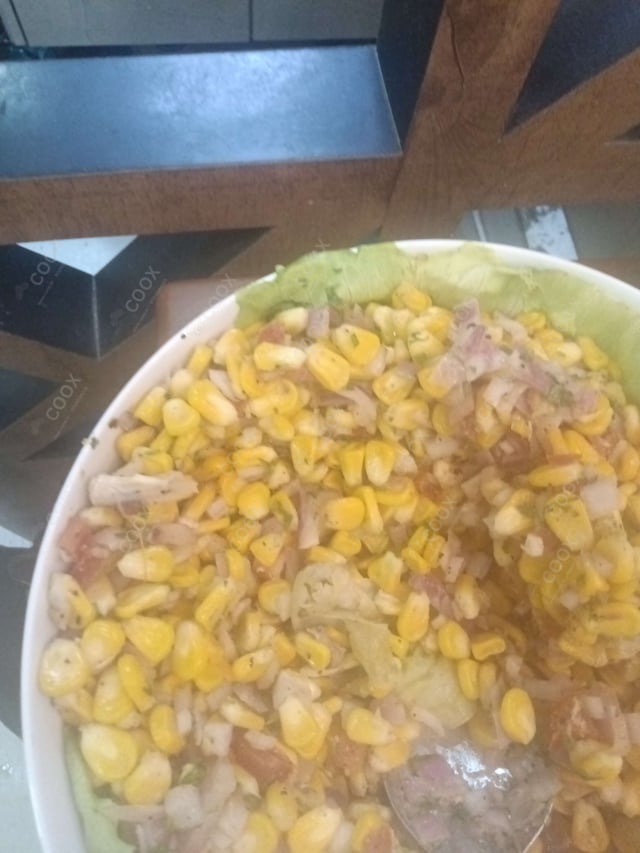 Delicious Corn Chaat prepared by COOX