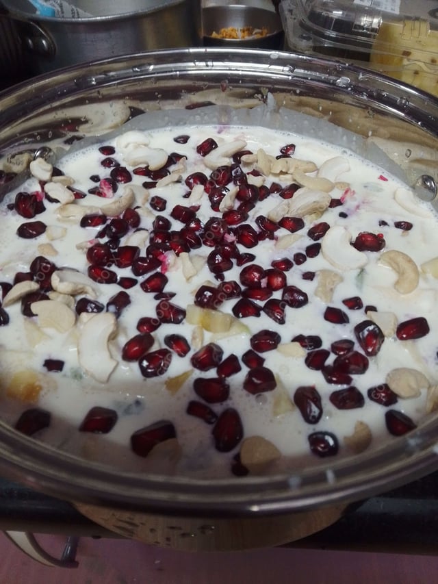 Delicious Fruit Cream prepared by COOX