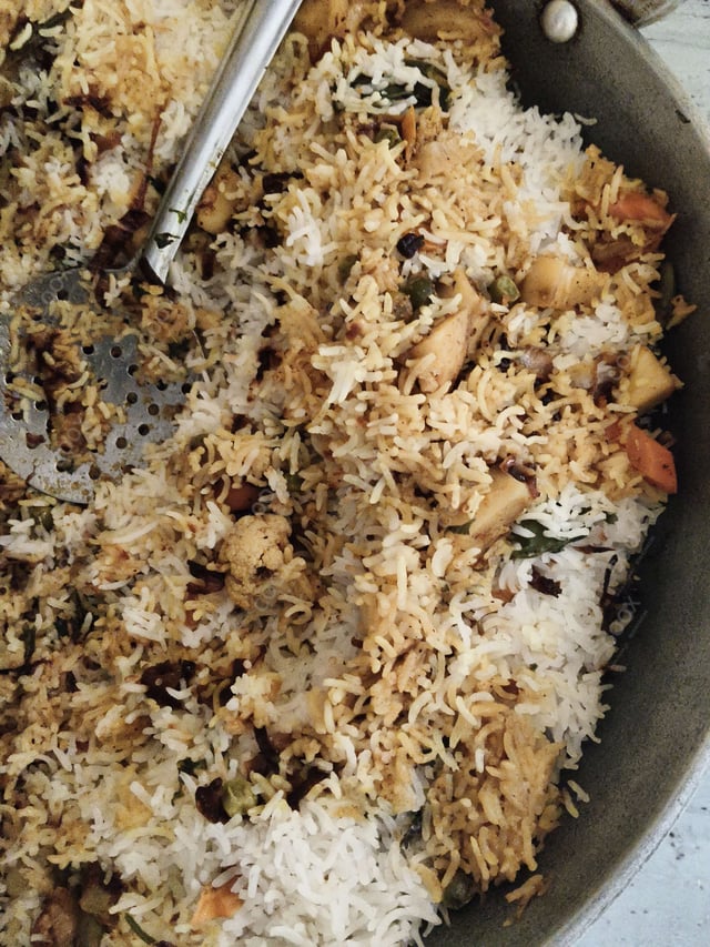 Delicious Veg Biryani prepared by COOX