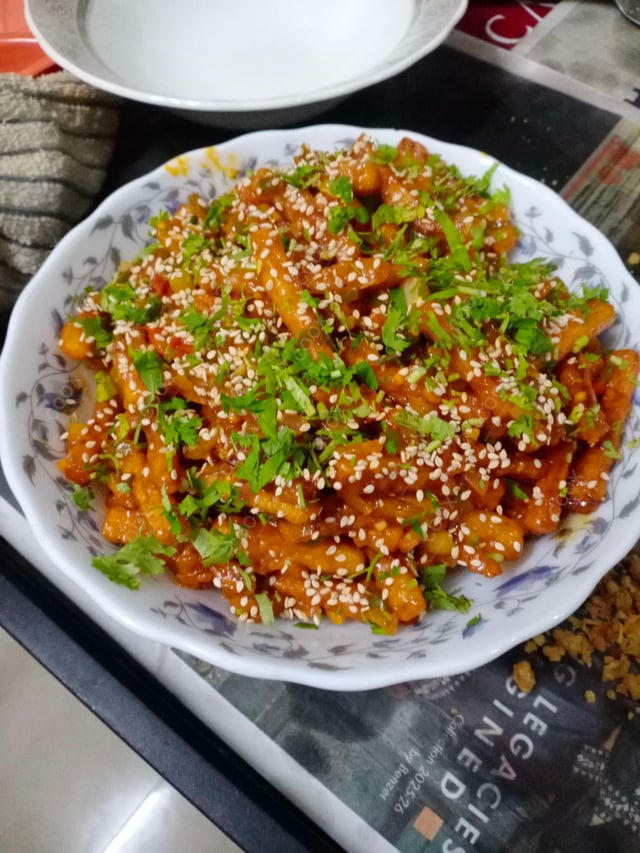 Delicious Honey Chilli Potato prepared by COOX