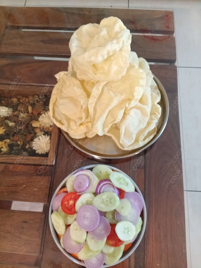 Delicious Salad, Papad prepared by COOX