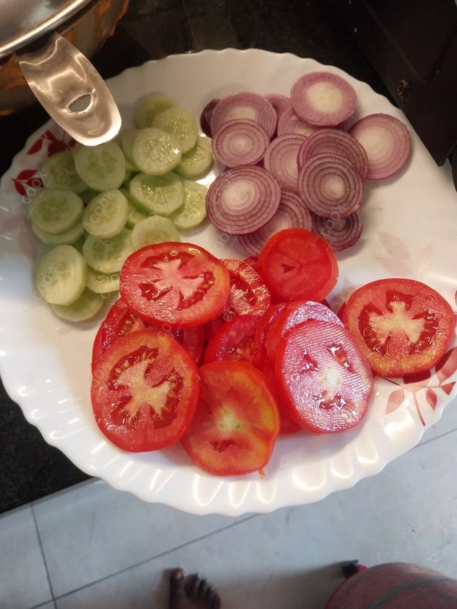 Delicious Salad, Papad prepared by COOX