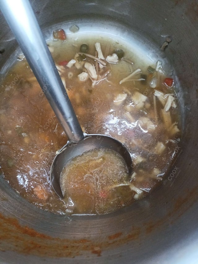 Delicious Chicken Manchow Soup prepared by COOX