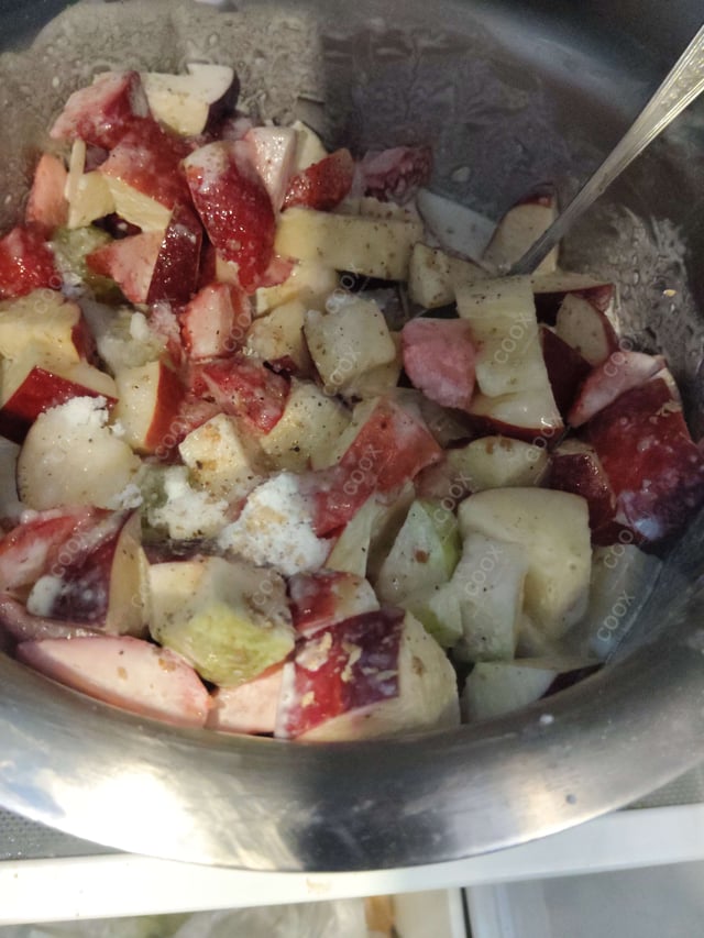 Delicious Fruit Cream prepared by COOX