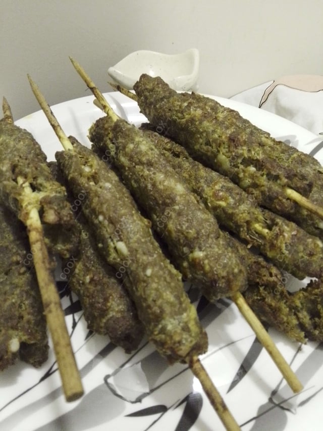 Delicious Mutton Seekh Kebab prepared by COOX
