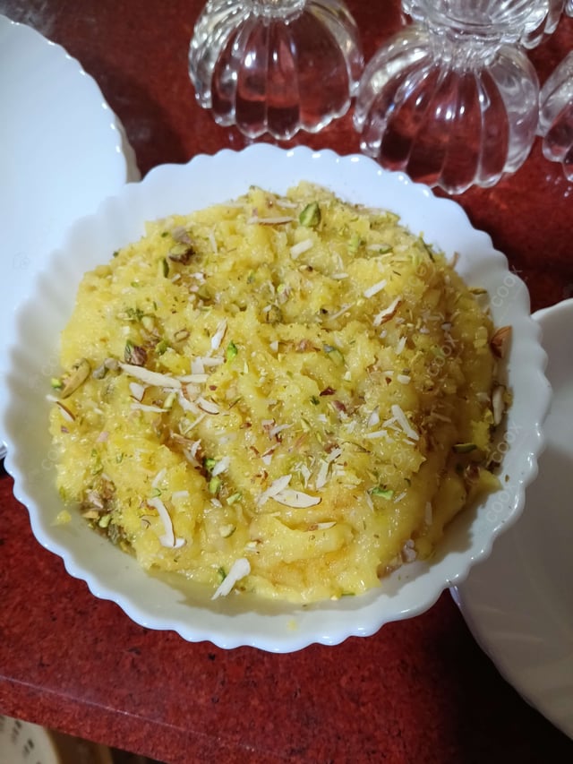 Delicious Moong Dal Halwa prepared by COOX