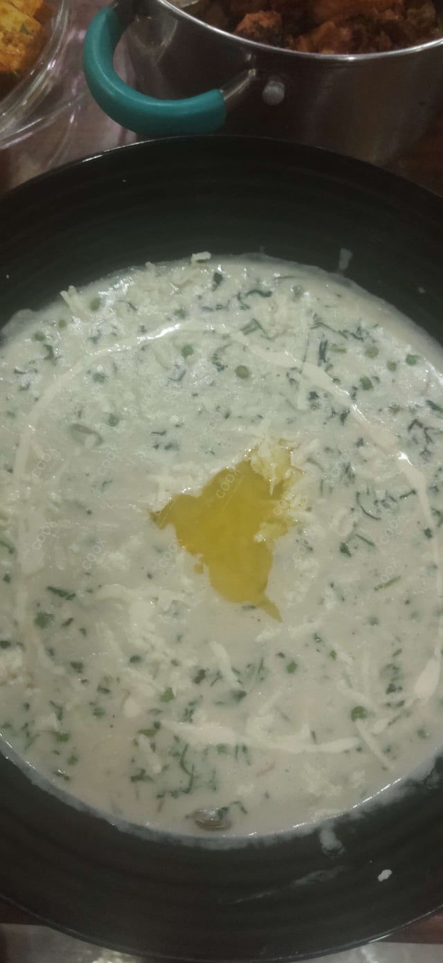 Delicious Methi Matar Malai prepared by COOX