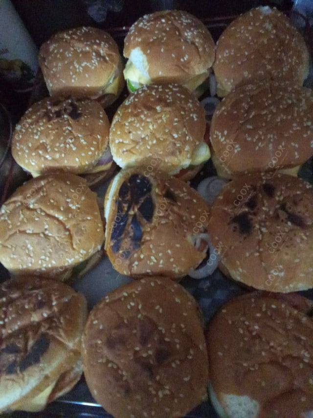Delicious Mini Veg Burgers prepared by COOX