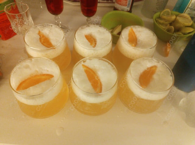 Delicious Whiskey Sour prepared by COOX