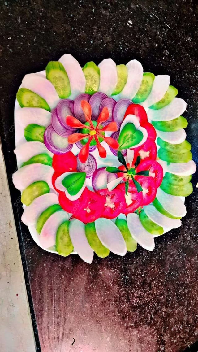 Delicious Salad, Papad prepared by COOX