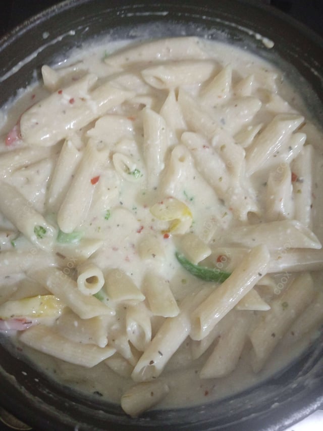 Delicious Pasta in White Sauce prepared by COOX