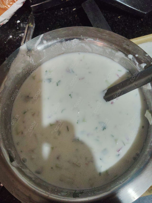 Delicious Mix Veg Raita prepared by COOX