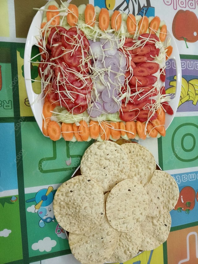 Delicious Salad, Papad prepared by COOX