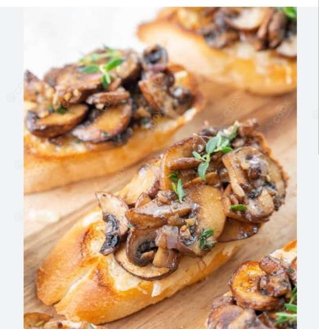 Delicious Tomato Mushroom Bruschetta prepared by COOX