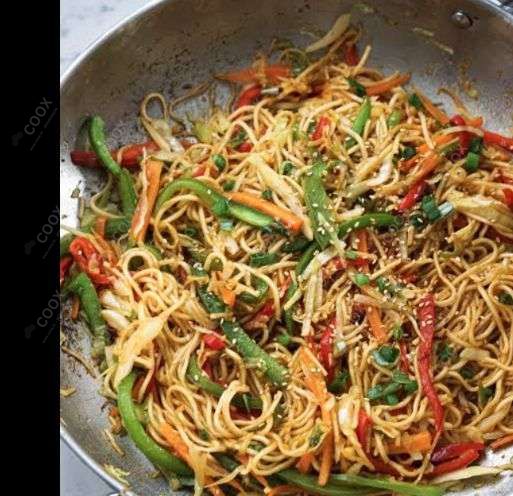 Delicious Veg Hakka Noodles prepared by COOX