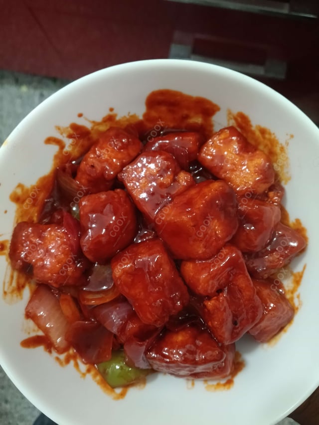 Delicious Chilli Paneer (Dry) prepared by COOX