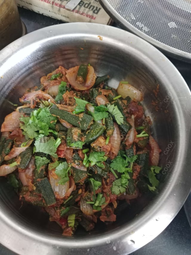 Delicious Bhindi do Pyaza prepared by COOX