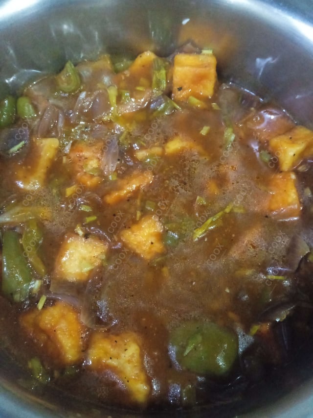 Delicious Chilli Paneer (Gravy) prepared by COOX