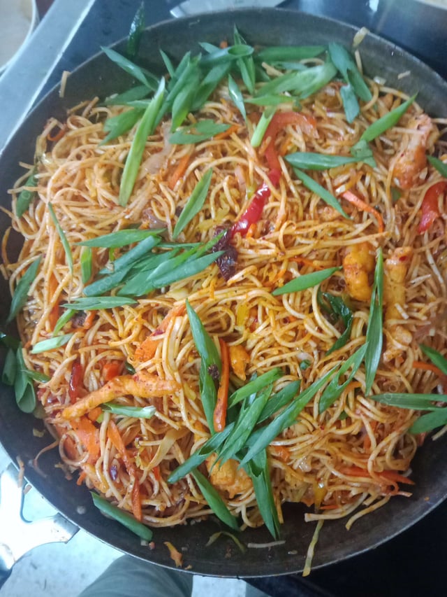 Delicious Chilli Garlic Noodles prepared by COOX