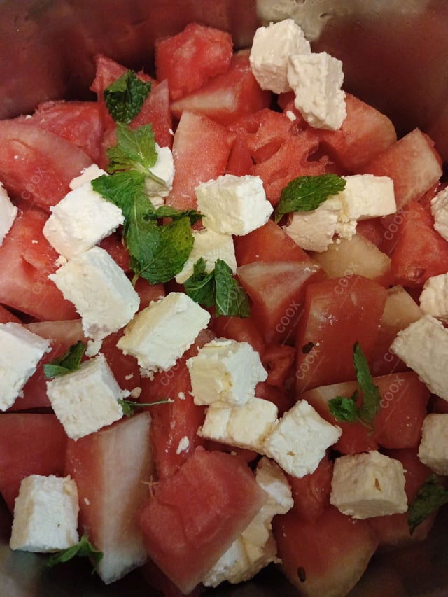 Delicious Watermelon Feta Salad prepared by COOX