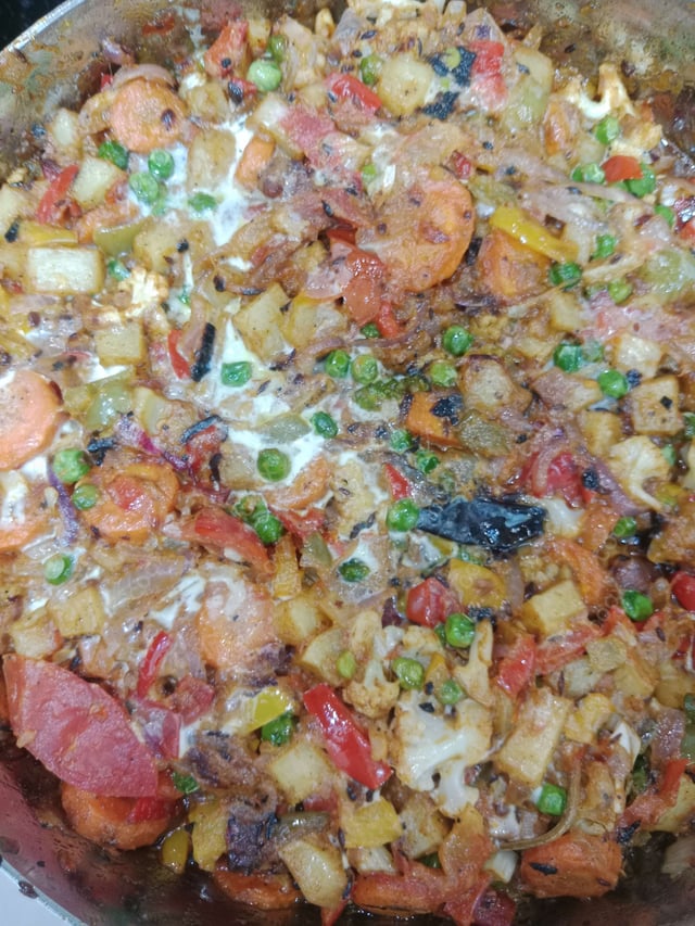 Delicious Veg Jalfrezi prepared by COOX