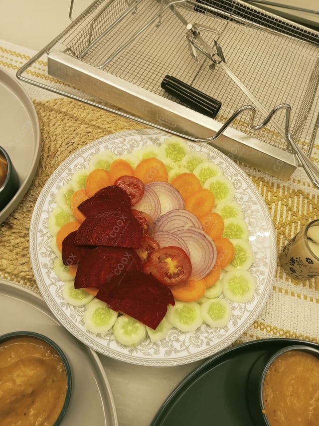 Delicious Salad, Papad prepared by COOX
