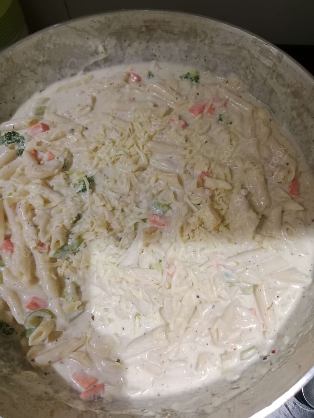Delicious Pasta in White Sauce prepared by COOX